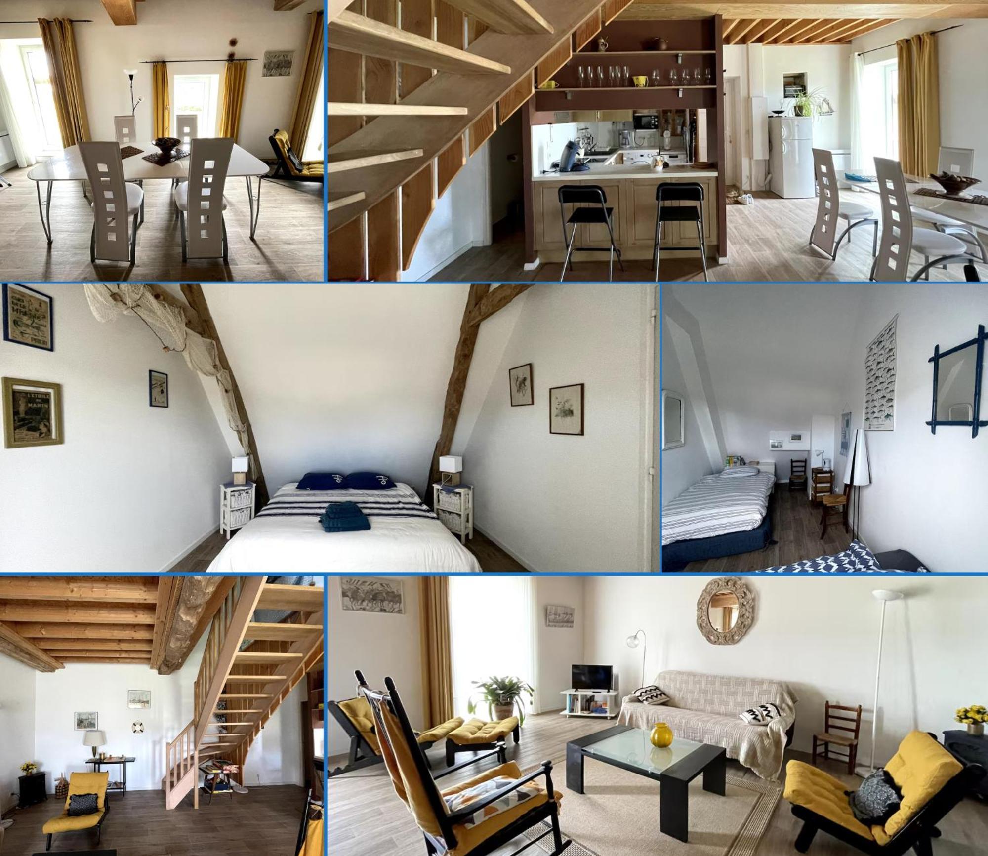 Nid De Pie Grand Duplex Lumineux Cadre Verdoyant Calme A 5 Mn De La Mer Pres Port En Bessin, Bayeux, Omaha Beach, Commes Ngoại thất bức ảnh